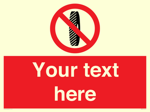 Custom Do Not Change Grinding Wheel Sign